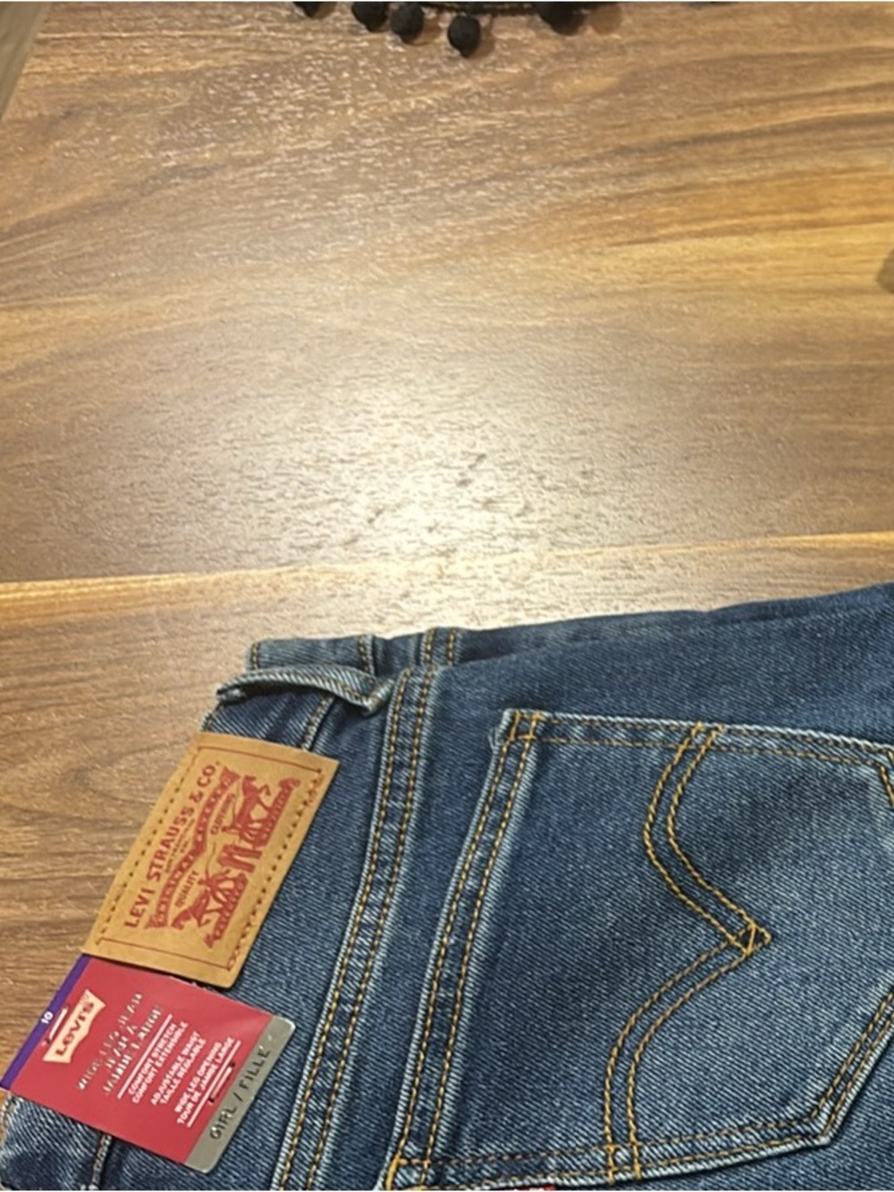 Levi's girl’s Straight-Leg Jeans in Indigo Blue